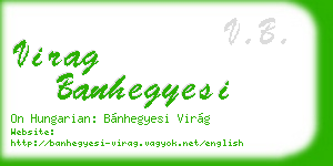virag banhegyesi business card